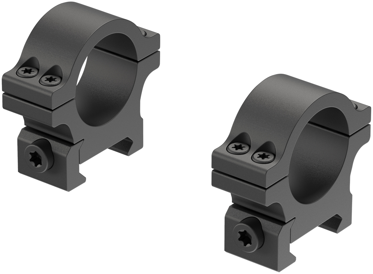 Leupold Open Range Cross-Slot 1" Low Matte Black Scope Rings — view 2