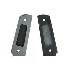 Pachmayr 61001 Tactical Grip Checkered G10 Panels for 1911 - Black / Gray — view 2