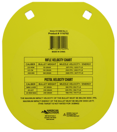 Caldwell Gong 8" AR500 Steel 0.38" Thick Yellow Hanging Target — view 2