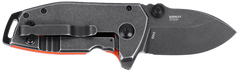Columbia River CRKT 2486 Squid Compact 1.75" Folding Drop Point D2 Plain Stonewashed Blaze Orange G10/SS Handle — view 2