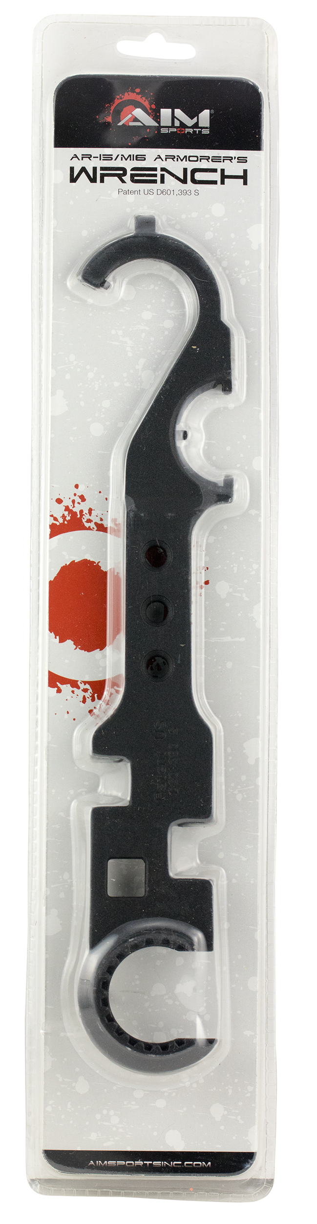 Aim Sports PJTW3 AR-15/M4/M16 Armorer's Combo Wrench 12.5" Black Powder Coated Steel — view 2