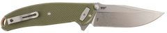 Columbia River CRKT 2471 Butte 3.36" Folding Plain Stonewashed D2 OD Green G10 — view 2