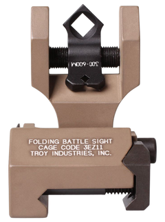 Troy Industries Rear Folding BattleSight Dioptic Flat Dark Earth for AR-15 — view 2