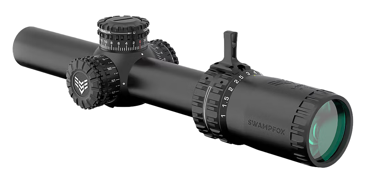 Swampfox Optics Arrowhead 1-10x24mm 30mm Tube LPVO Riflescope - Guerrilla Dot MIL Green Reticle — view 2