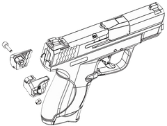 Recover Innovations MCH01 Upper Charging Handle for S&W M&P Black Polymer Ambidextrous — view 2