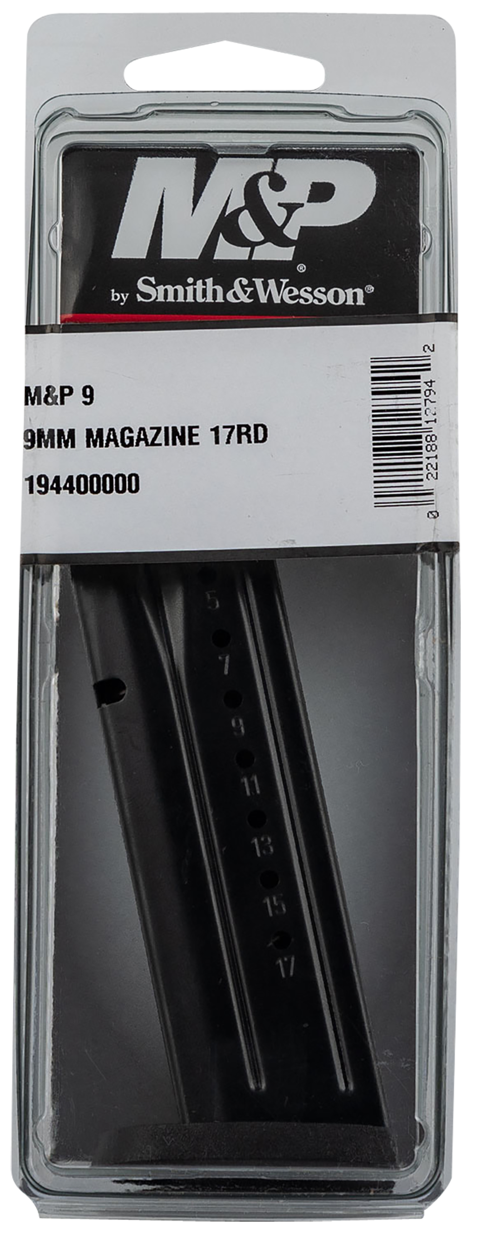 Smith & Wesson M&P 9mm Luger 17rd Steel Magazine - Black — view 2