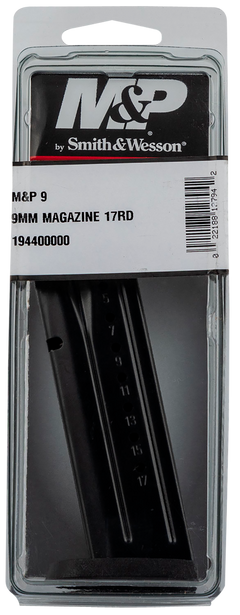 Smith & Wesson M&P 9mm Luger 17rd Steel Magazine - Black — view 2