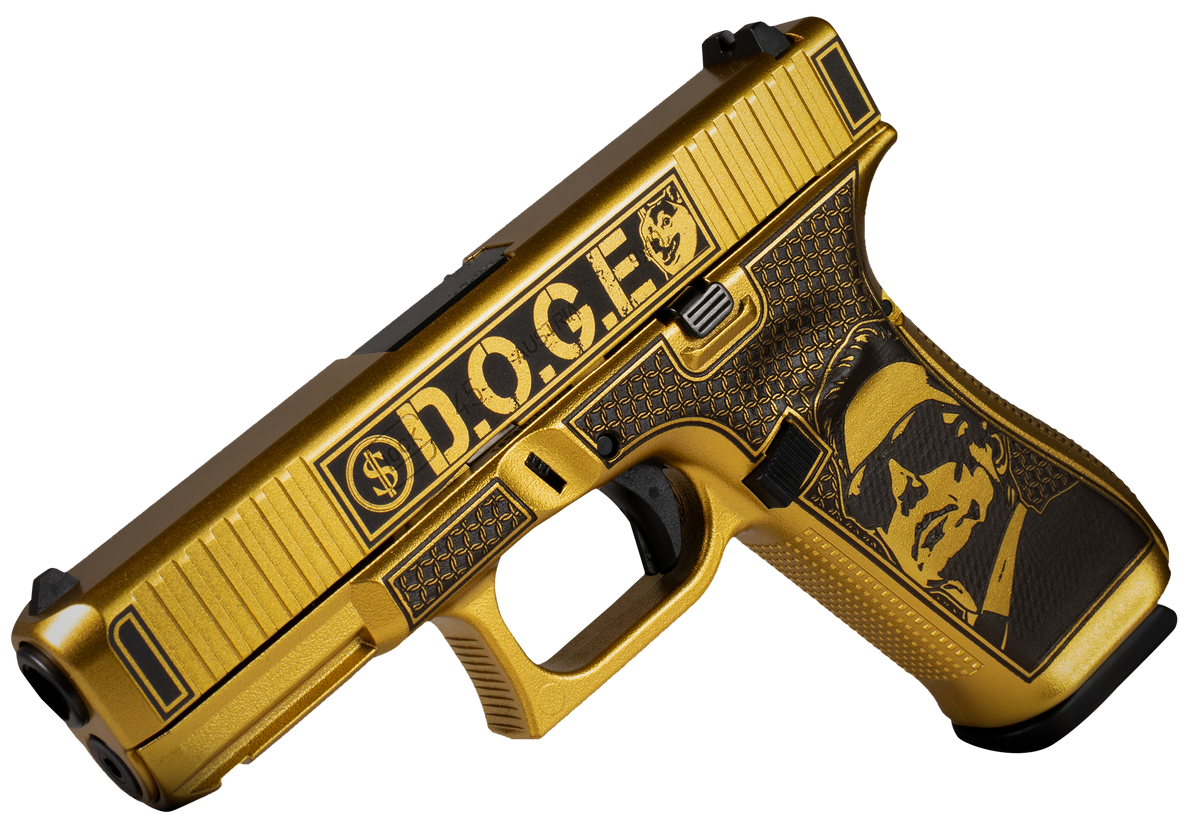 Glock G47 Gen5 MOS D.O.G.E. 9mm Luger 17+1 DAO Pistol - Glamour Glock Gold Cerakote — view 2