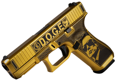 Glock G47 Gen5 MOS D.O.G.E. 9mm Luger 17+1 DAO Pistol - Glamour Glock Gold Cerakote — view 2