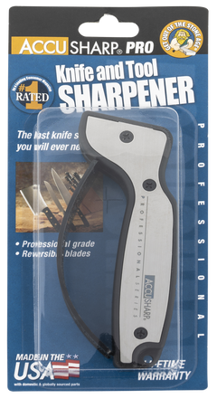 AccuSharp 040C Pro Knife & Tool Sharpener Diamond Tungsten Carbide Black/Silver — view 2