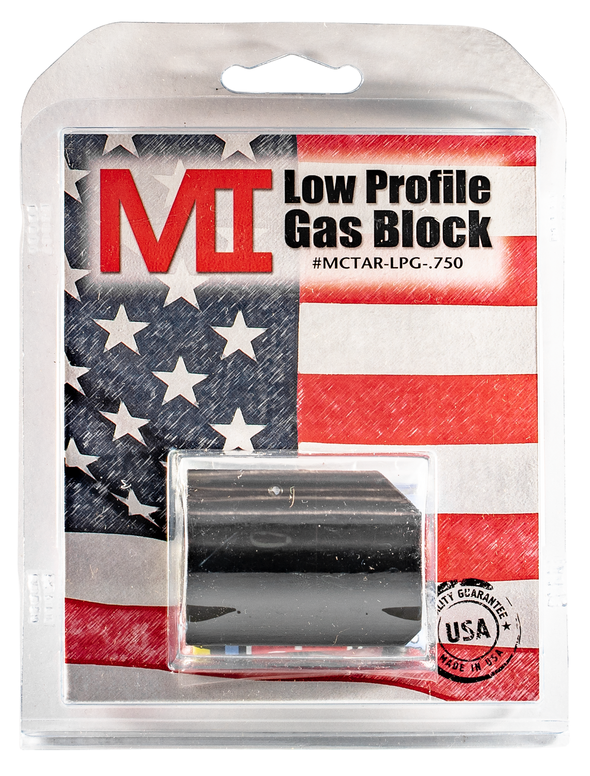 Midwest Industries MCTAR-LPG Low Profile Gas Block .750" 4140 Steel - Black — view 2