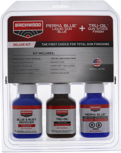 Birchwood Casey 20001 Deluxe Perma Blue & Tru-Oil Gun Stock Finishing Kit - 15-Piece — view 2