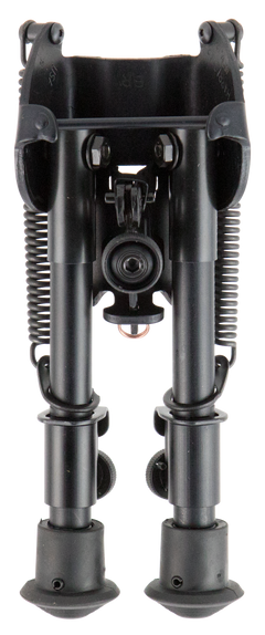 Harris 1A2-BR Bipod Non-Swivel 6-9" Swivel Stud Rubber Feet - Black Steel/Aluminum — view 2