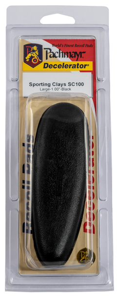 Pachmayr SC100 Decelerator Sporting Clay Recoil Pad Large Black Rubber 1" — view 2