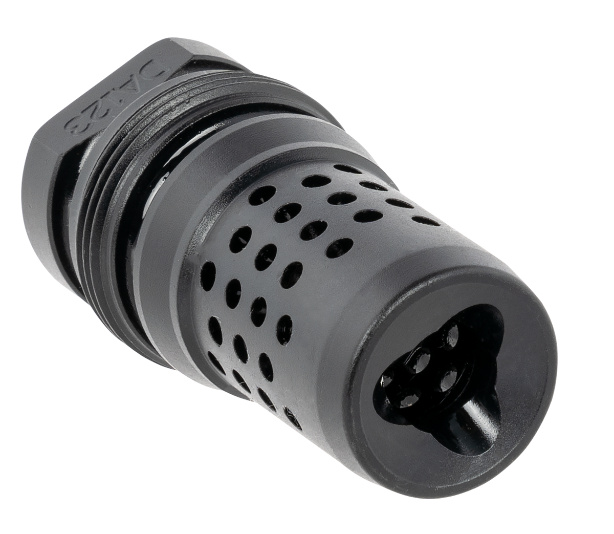 Dead Air Xeno Muzzle Brake 1/2x28 Black Nitride 4140 Steel — view 2