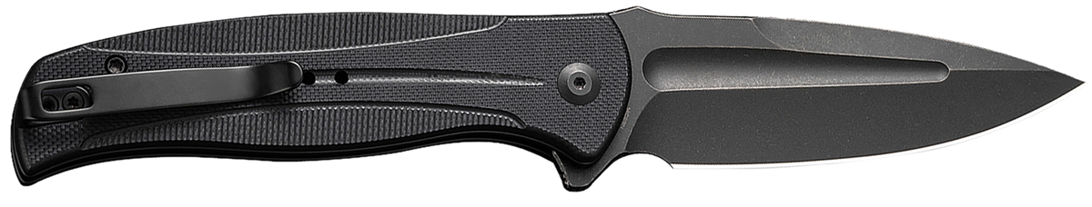 Civivi Knives Incindie 3.48" Folding Spear Point Plain 14C28N Black Stonewash G10 Handle — view 2