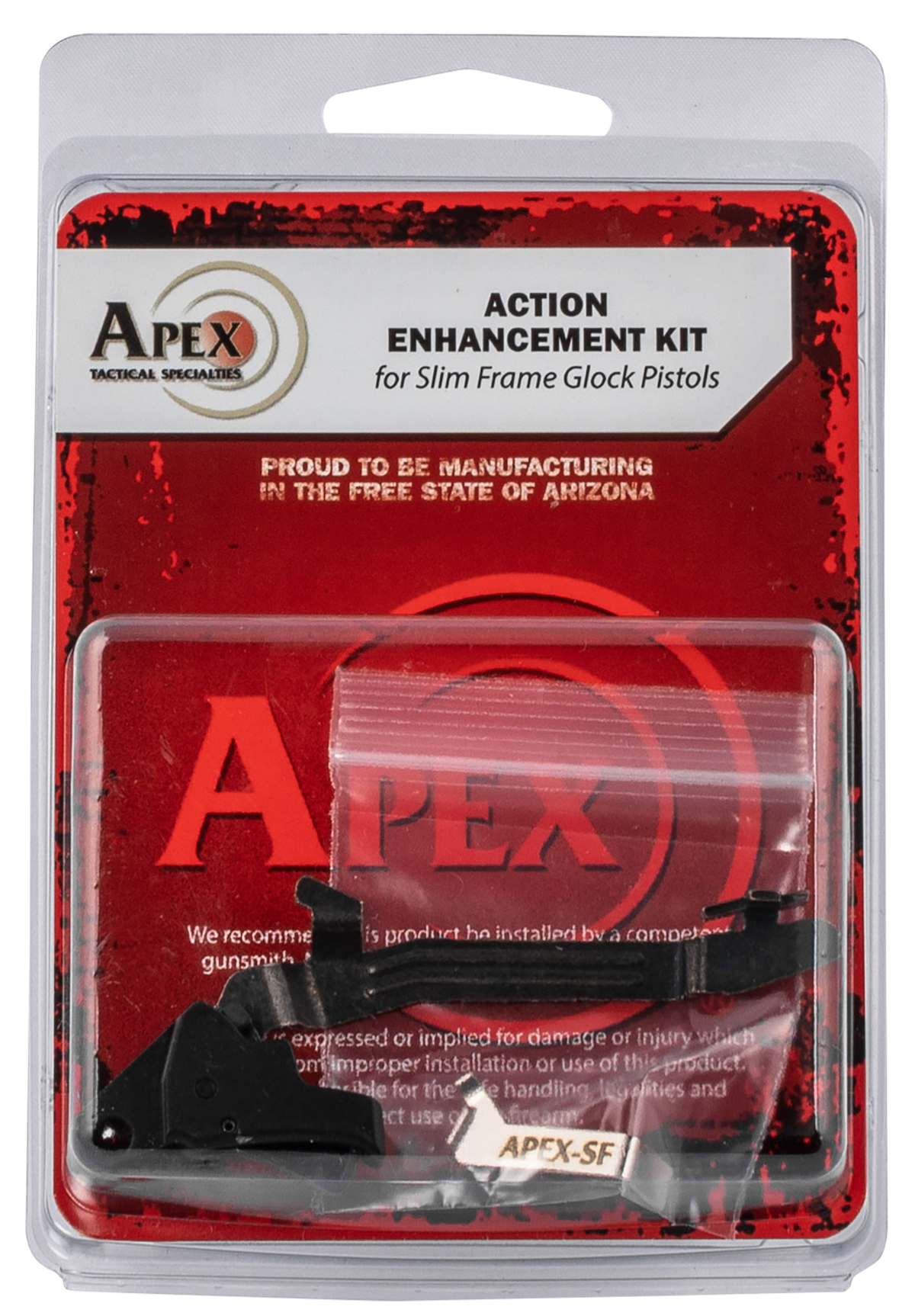 Apex Tactical Specialties 102117 Action Enhancement Black Polymer Drop-in Trigger Kit fits Glock 43/43X/48 Right Hand — view 2