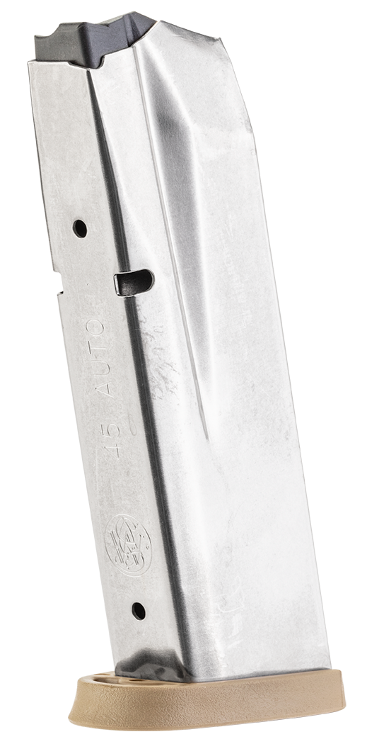 Smith & Wesson M&P .45 ACP 10rd Steel Magazine w/ Brown Base Plate — view 2