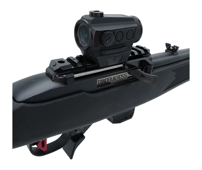 TandemKross Advantage Charging Handle & Picatinny Scope Base for Ruger 10/22 - Black — view 2