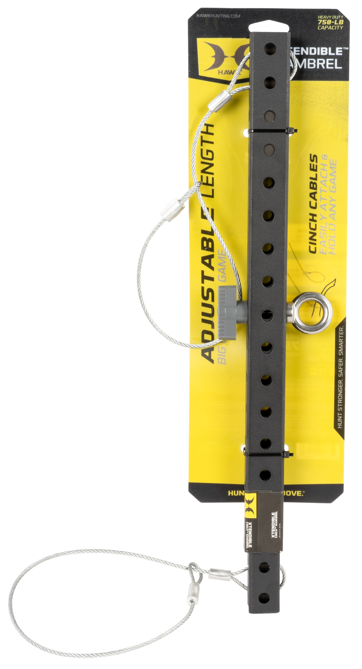 Hawk Xtendible Half-Ton Cinch Gambrel 16"-25" Adjustable Game Holder — view 2