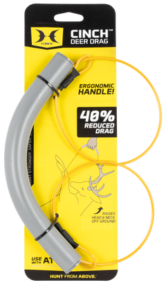 Hawk Cinch Deer Drag 9.5" Yellow Cable Game Drag — view 2