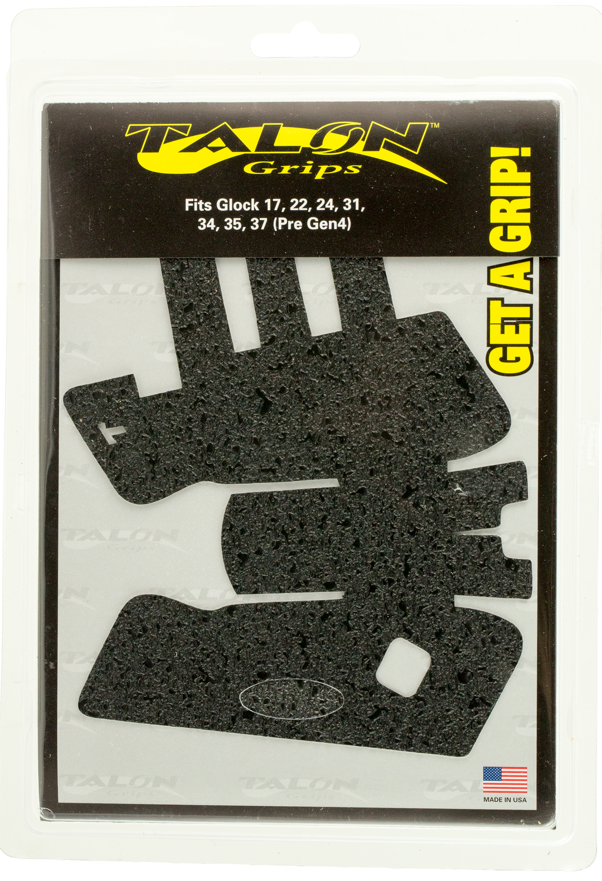Talon Grips 103R Adhesive Rubber Grip for Glock Gen3 17/22/24/31/34/35/37 - Black — view 2