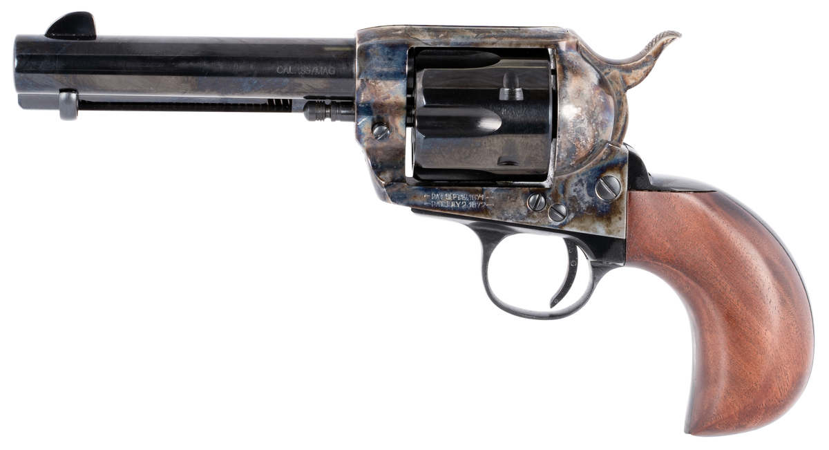 Taylor's & Company 1873 Cattleman 357 Mag 4.75" 6-Rd SAO Revolver - Birdshead Walnut Grip — view 2