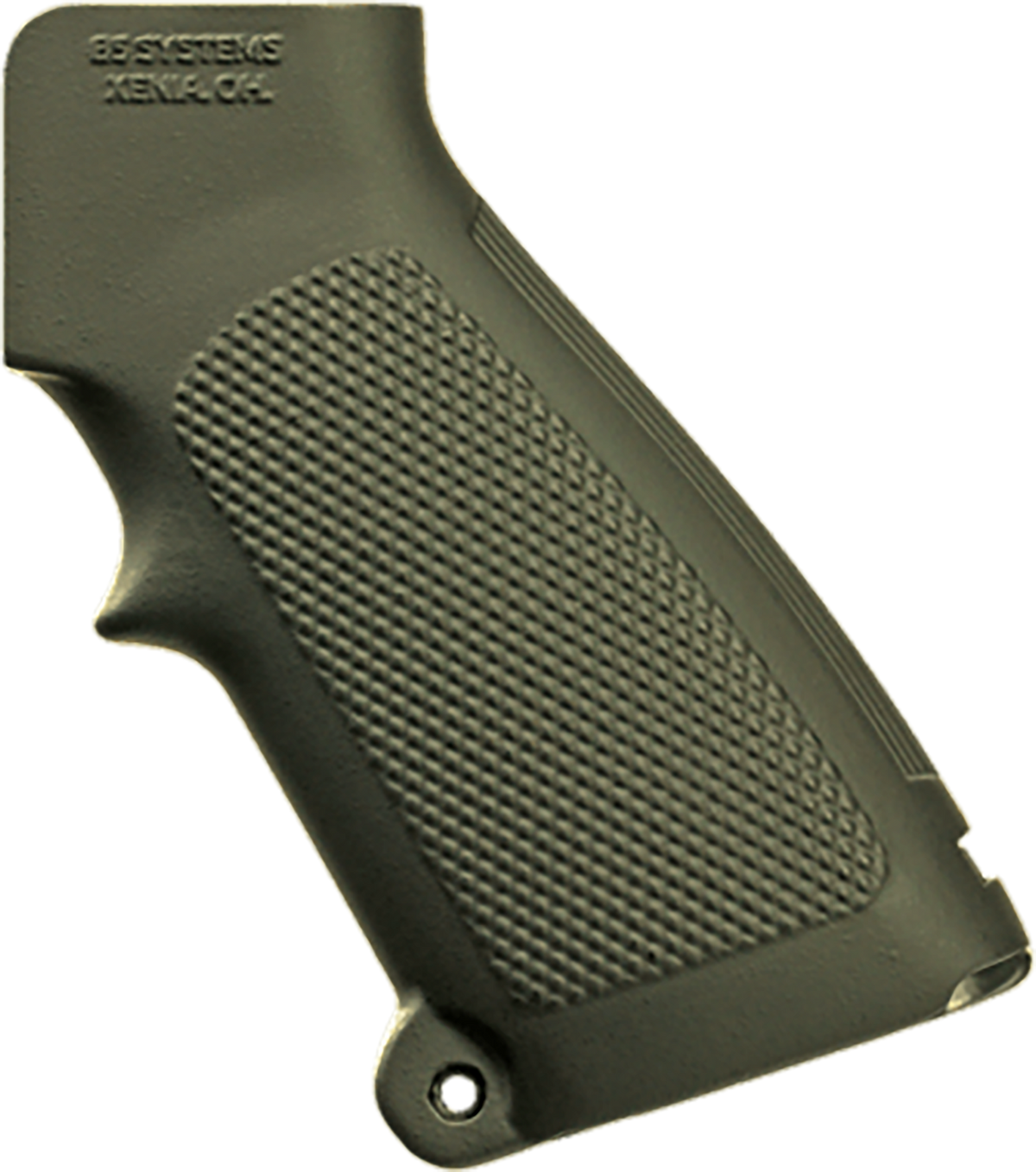 B5 Systems CAR15 LS2 Grip OD Green Polymer Pistol Grip — view 2