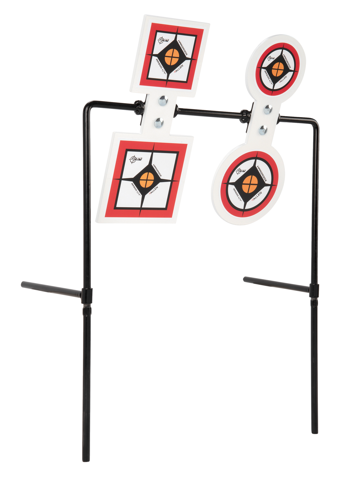EZ-Aim 15593 Hardrock AR500 Steel Double Spinner Target & Stand .25 in Thick — view 2