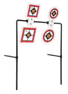EZ-Aim 15593 Hardrock AR500 Steel Double Spinner Target & Stand .25 in Thick — view 2