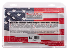 Midwest Industries MCTAR17G2 Gen 2 AR-15 7" Drop-In Quad Rail Handguard - Black — view 2