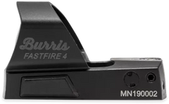 Burris FastFire 4 1x 1.14"x0.73" 3 MOA/11 MOA Red Dot Multi Reticle Matte Black — view 2