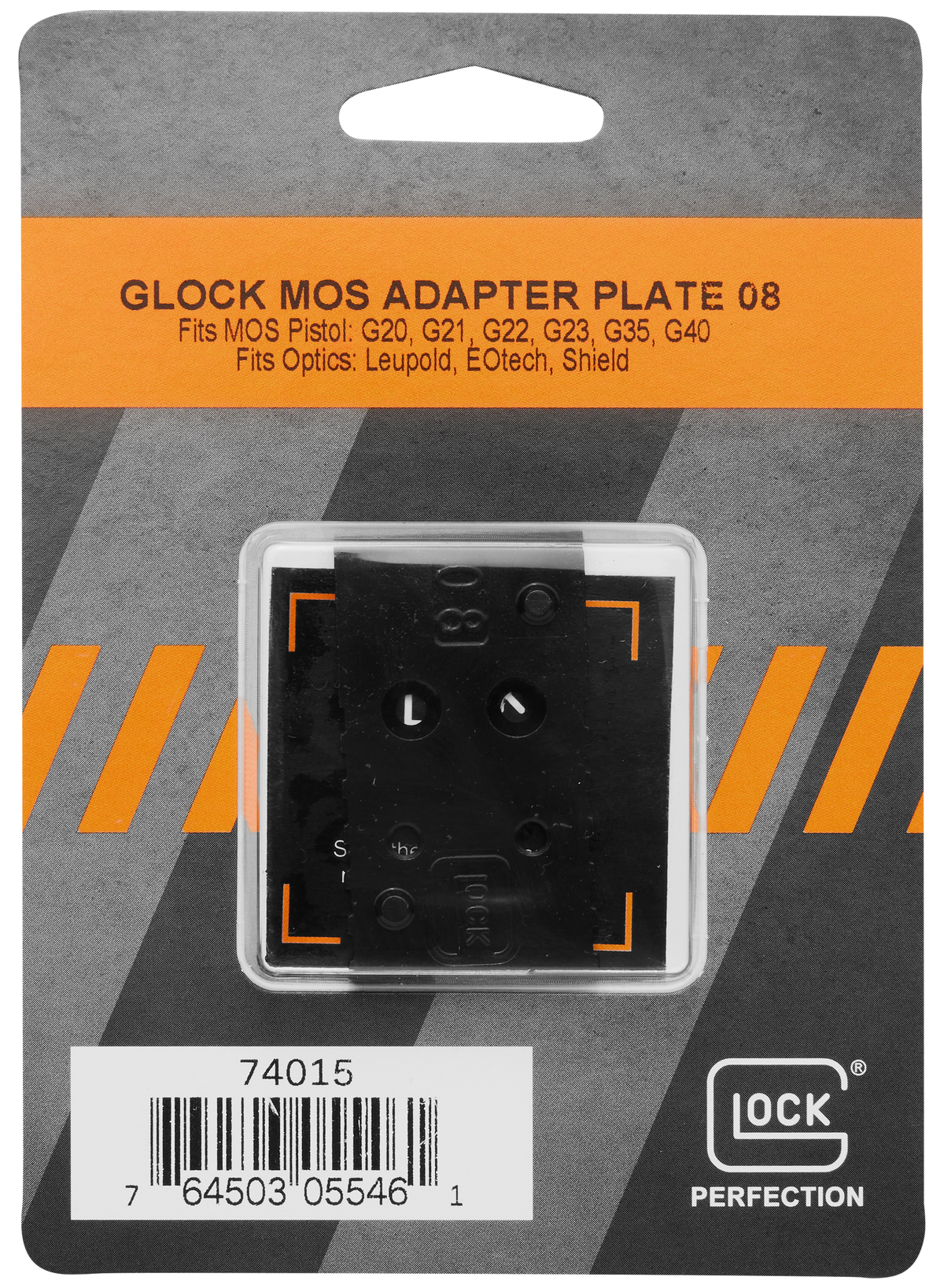 Glock MOS Adapter Plate 08 - Optic Mount for G20/G21/G22/G23/G35/G40 MOS Pistols — view 2