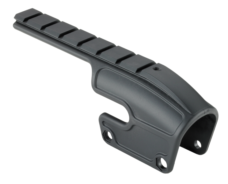 Weaver Mounts 48340 No-Gunsmith Saddle Shotgun Mount - Black Polymer - Remington 870/11-87/1100 — view 2