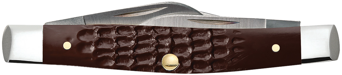 Case 00106 Stockman Medium 2.42"/1.58"/1.57" 3-Blade Folding Knife - Tru-Sharp SS, Brown Jigged Synthetic — view 2