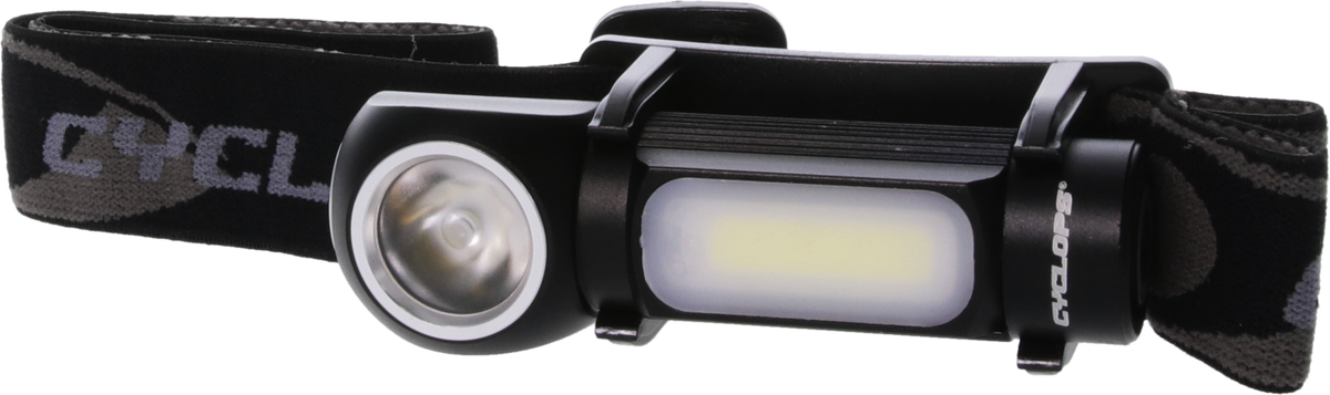 Cyclops Hades Horizon 500 Lumen P9 LED Rechargeable Headlamp - Black Anodized — view 2