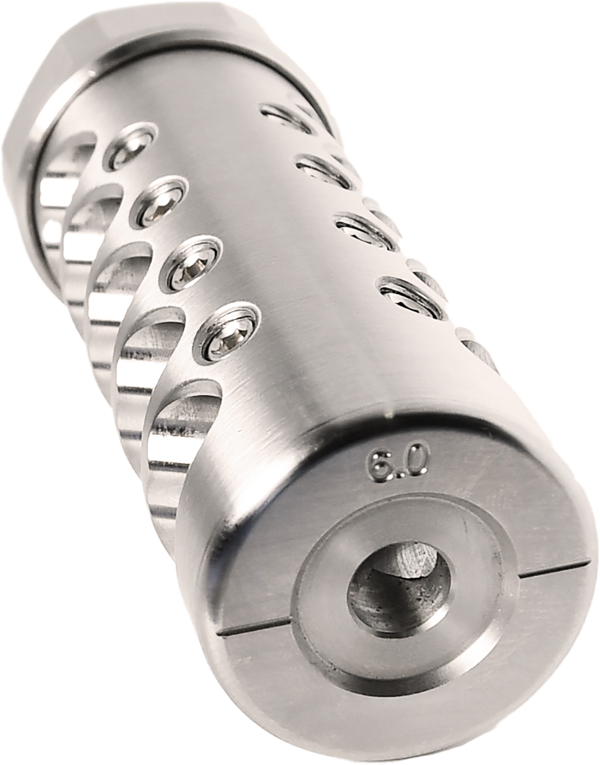 American Precision Arms Gen 4 Fat Bastard 6mm 5/8x24 Self-Timing Muzzle Brake - Steel — view 2