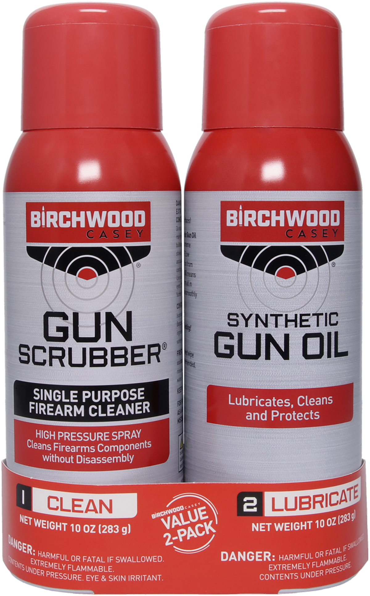 Birchwood Casey Gun Scrubber & Synthetic Gun Oil Combo Pack 10 oz Aerosol 2 Pack — view 2