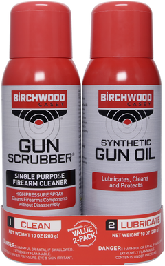 Birchwood Casey Gun Scrubber & Synthetic Gun Oil Combo Pack 10 oz Aerosol 2 Pack — view 2