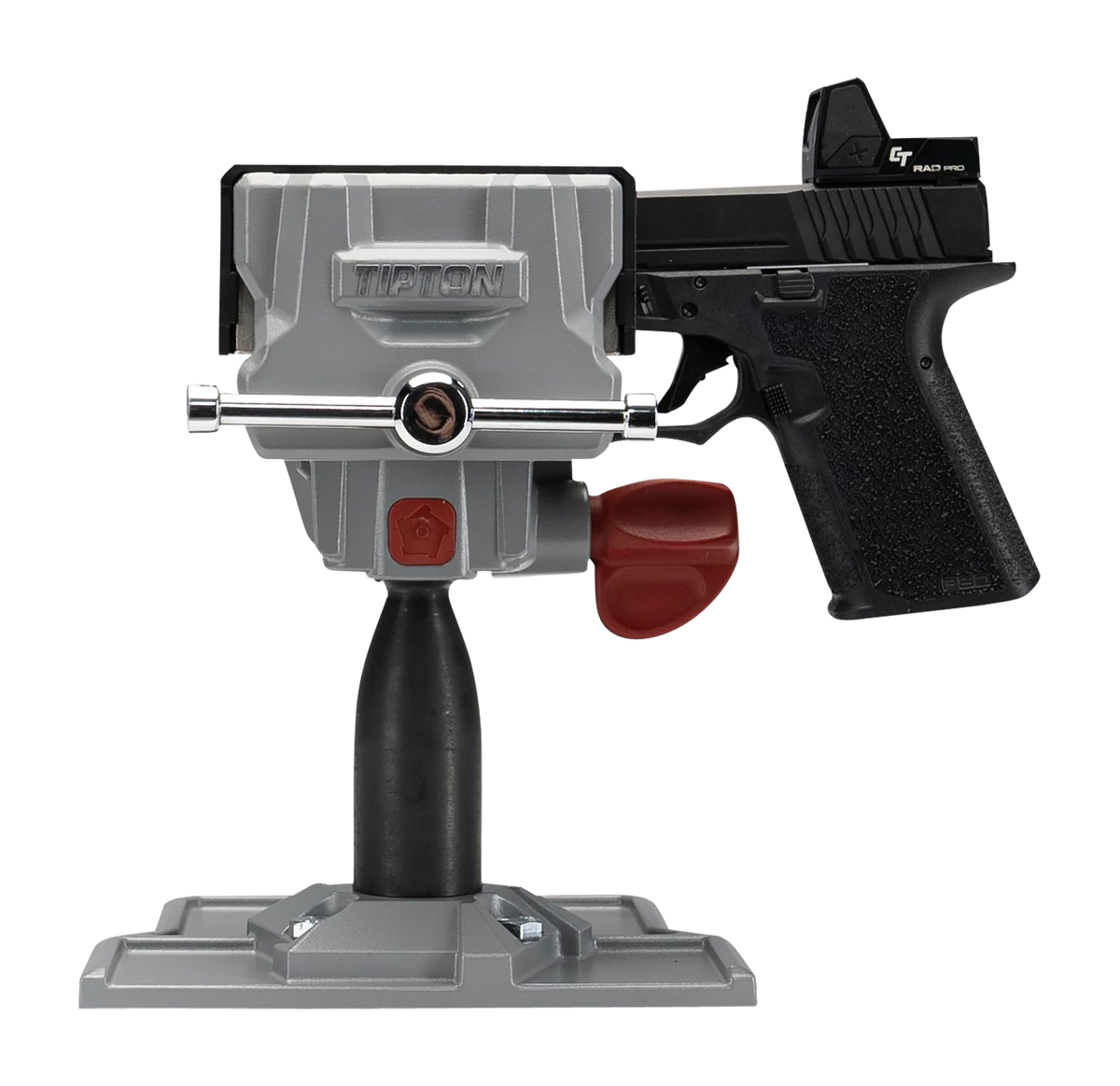 Tipton Best Gun Vise 360 Gray/Red Steel Gun Vise — view 2