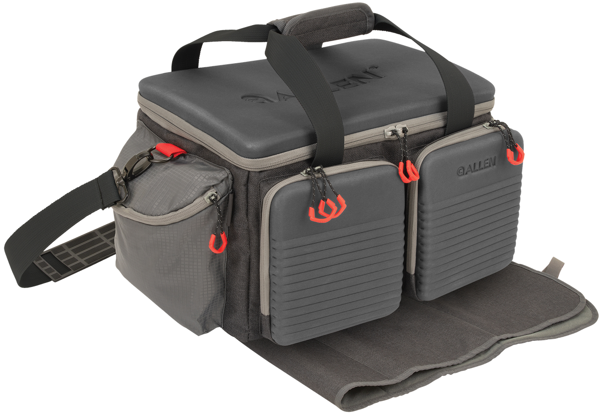 Allen 8325 Competitor Premium Molded Lockable Range Bag Gray w/Internal Tote & Fold-Up Gun Mat — view 2