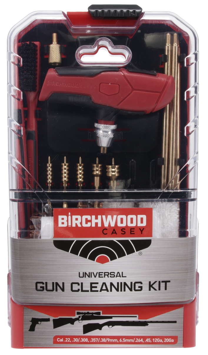 Birchwood Casey Universal Gun Cleaning Kit Multi-Caliber/Multi-Gauge 22-Piece Black/Red — view 2