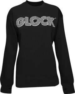 Glock AP96255 Women's Retro Fleece Crewneck Small Long Sleeve Black — view 2