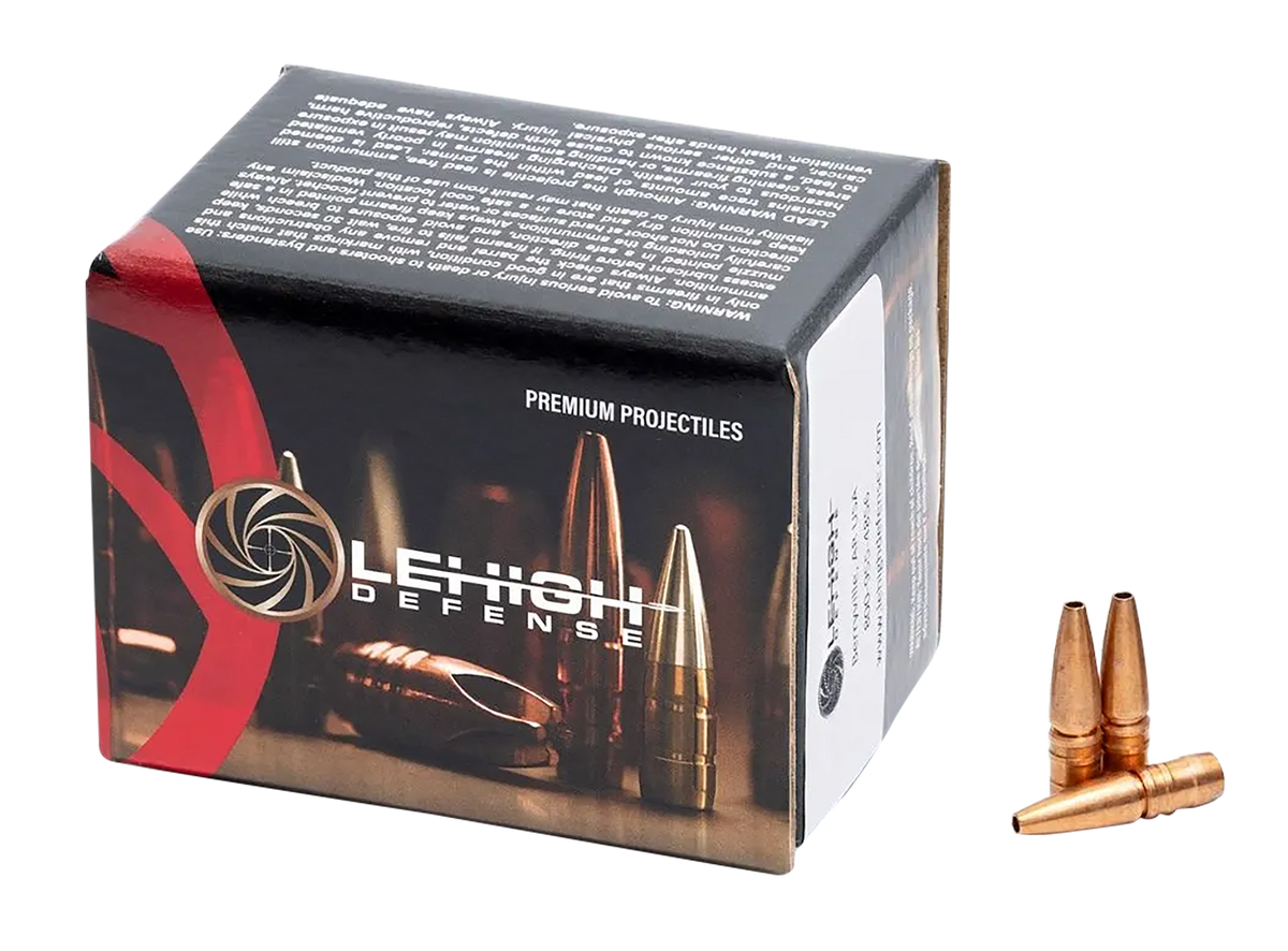Lehigh Defense Controlled Chaos .30-06/.308 Win/.300 Win Mag/.300 WSM 152gr Copper Reloading Bullets - 50/Box — view 2