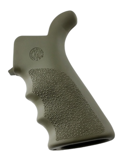 Hogue 15021 OverMolded Rubber Beavertail Grip w/ Finger Grooves OD Green - AR-15/M16 — view 2