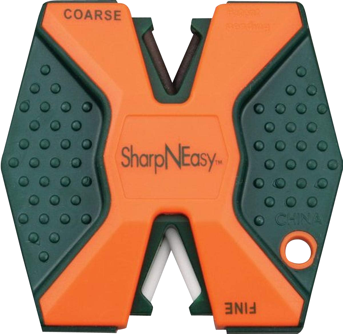 Accusharp 335CD SharpNEasy 2-Step Fine, Coarse Ceramic Stone Sharpener Plastic Handle Black/Orange — view 2