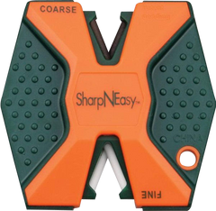 Accusharp 335CD SharpNEasy 2-Step Fine, Coarse Ceramic Stone Sharpener Plastic Handle Black/Orange — view 2