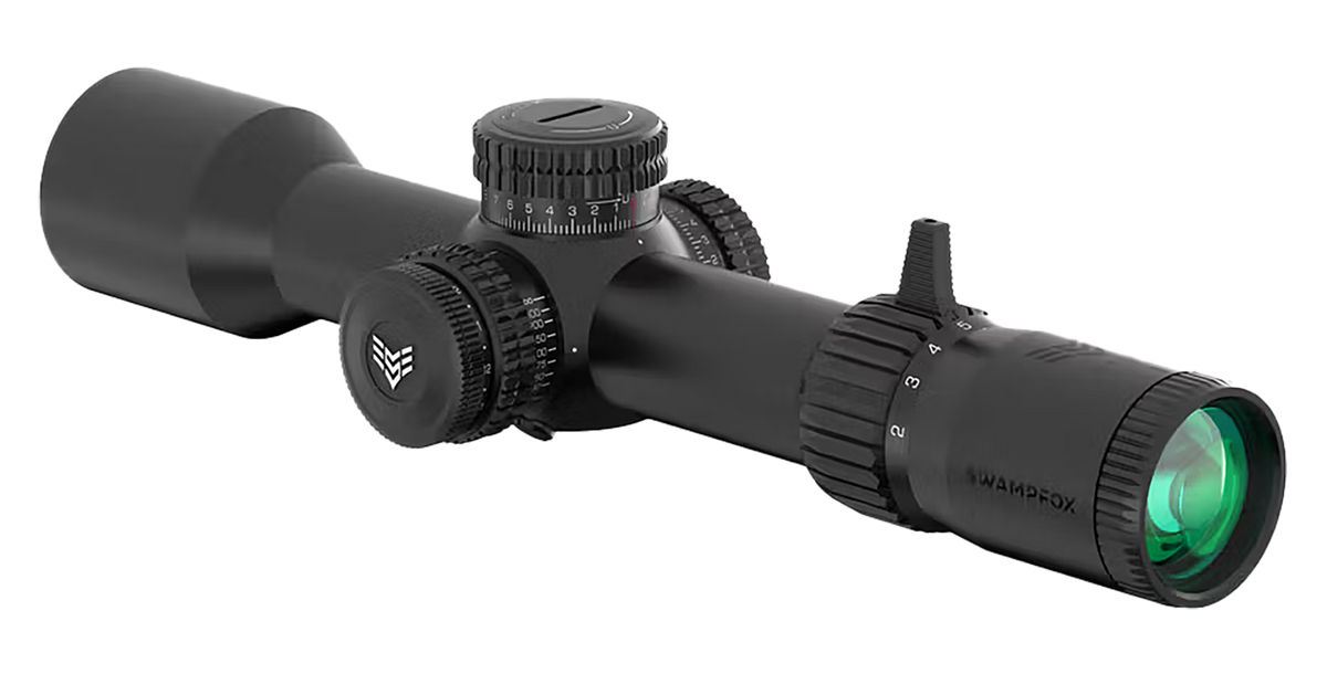 Swampfox Optics Warhawk 5-25x56mm 34mm Tube FFP Riflescope - Sharpshooter MIL Reticle — view 2