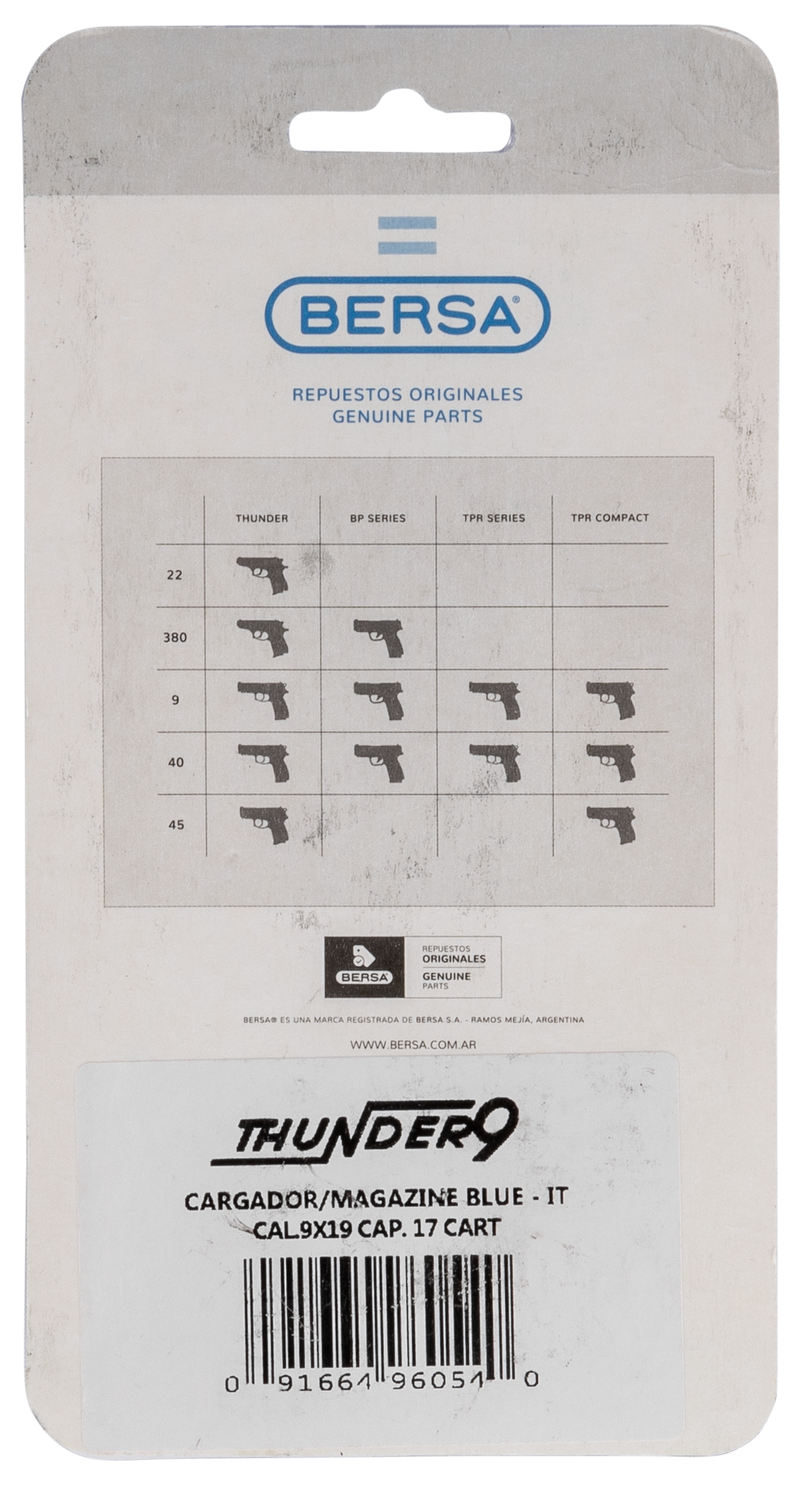 Bersa Thunder 9mm Luger 17rd Black Steel Magazine — view 2