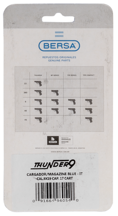 Bersa Thunder 9mm Luger 17rd Black Steel Magazine — view 2